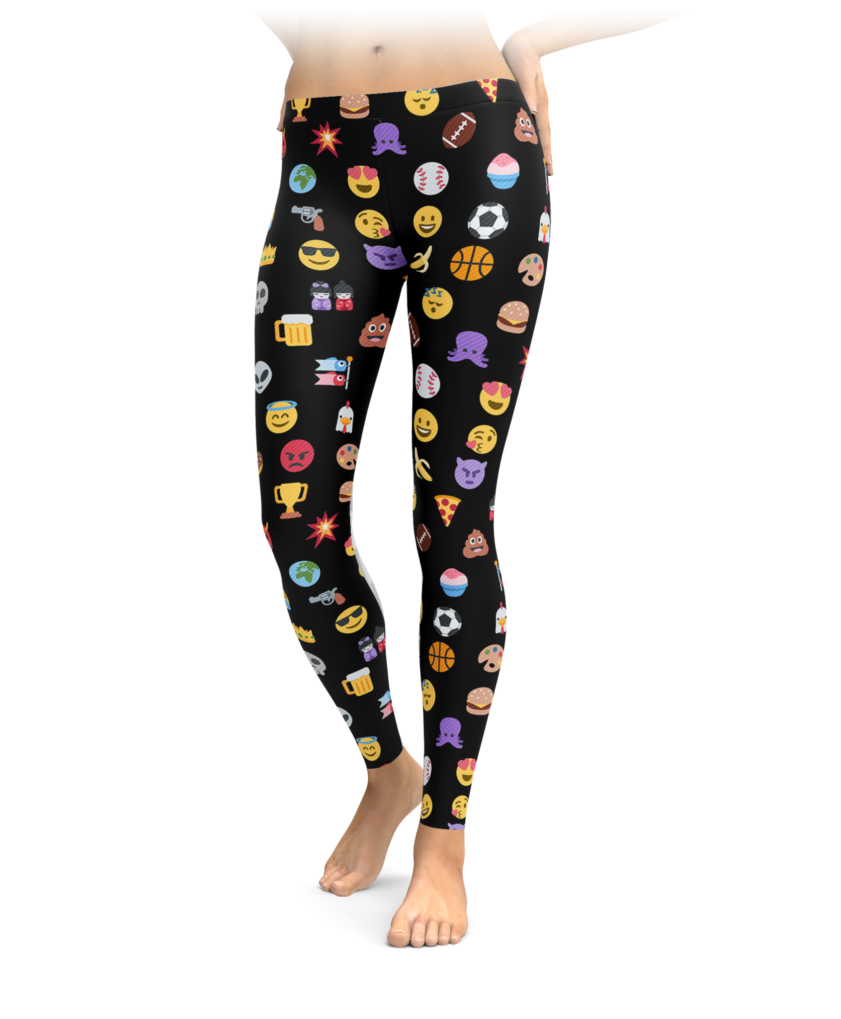 Emoji Leggings Brave New Look