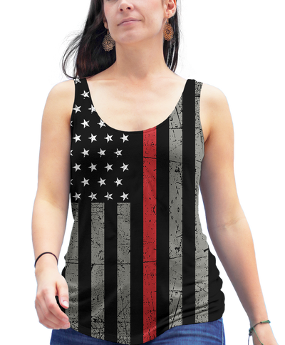 Thin Red Line Racerback Tank Top