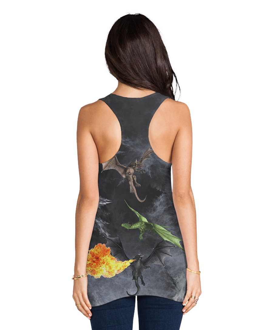 Mother of Dragons Flowy Racerback Tank Top