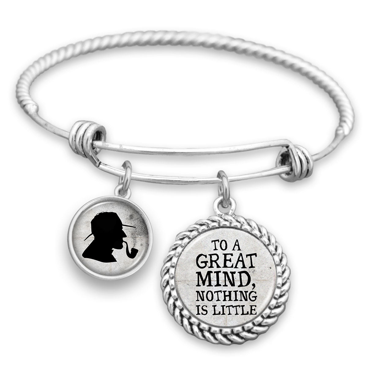 To A Great Mind, Nothing Is Little Charm Bracelet