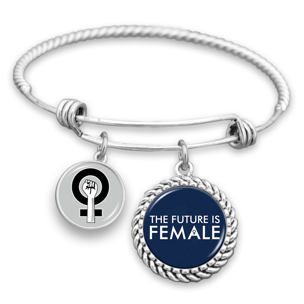 The Future Is Female Charm Bracelet