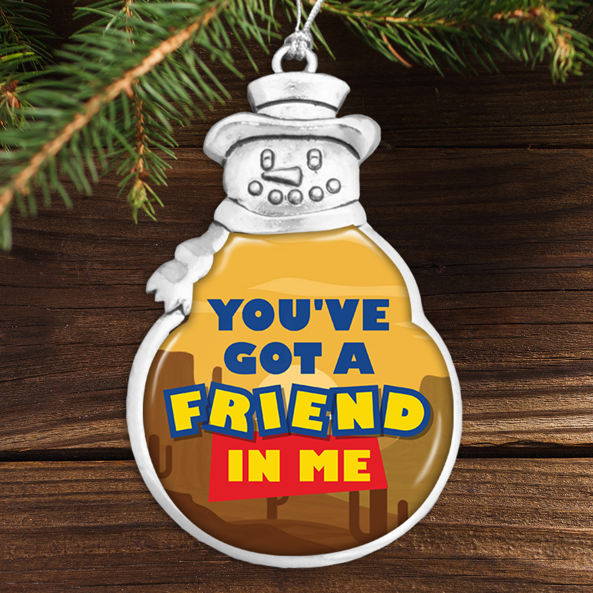 You've Got A Friend In Me Cowboy Snowman Ornament