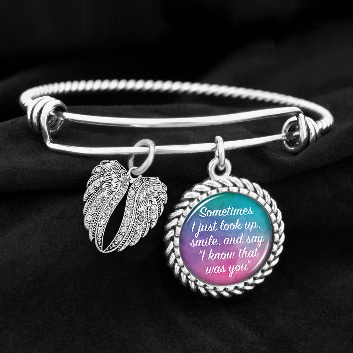 I Know That Was You Watercolor Charm Bracelet
