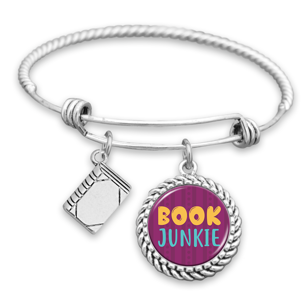 Book Junkie Charm Bracelet