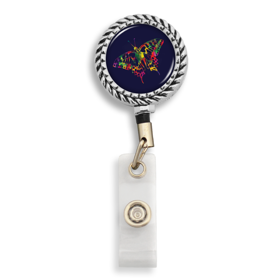 Colorful Butterfly Badge Reel