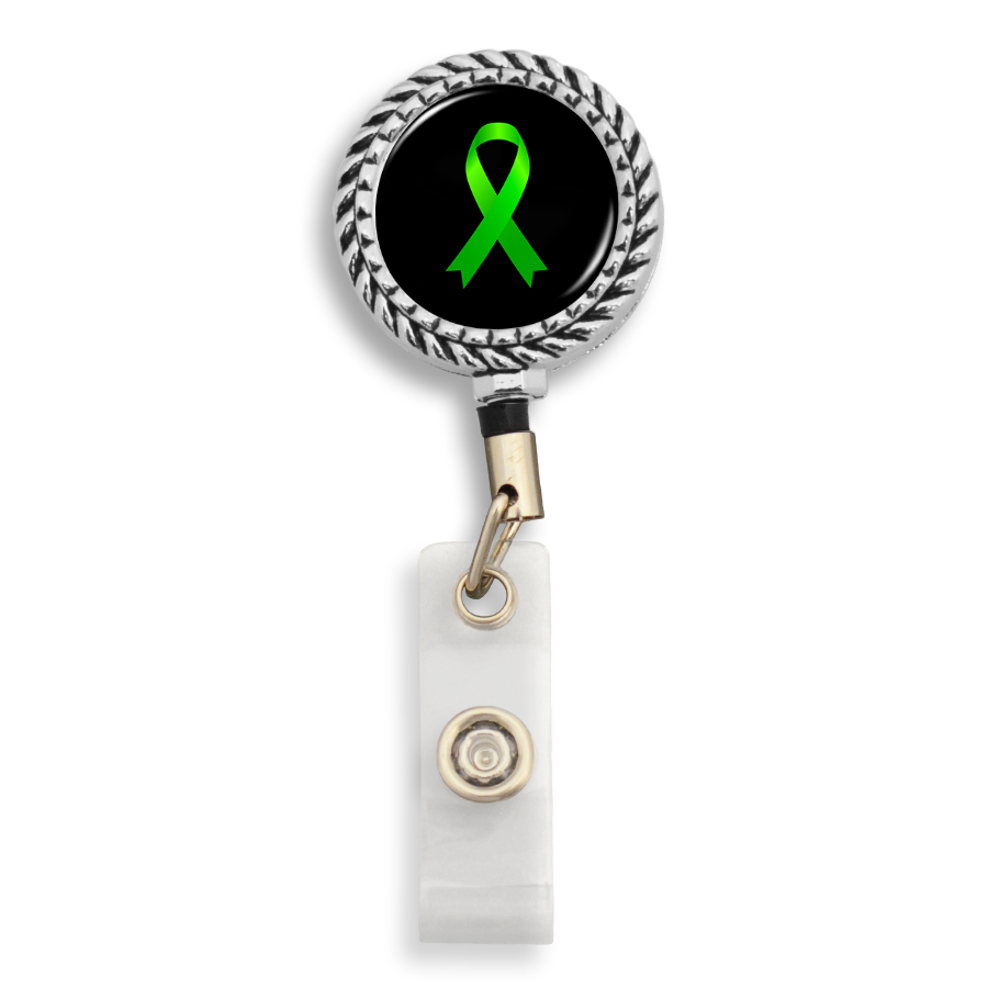 Lymphoma Awareness Ribbon Badge Reel