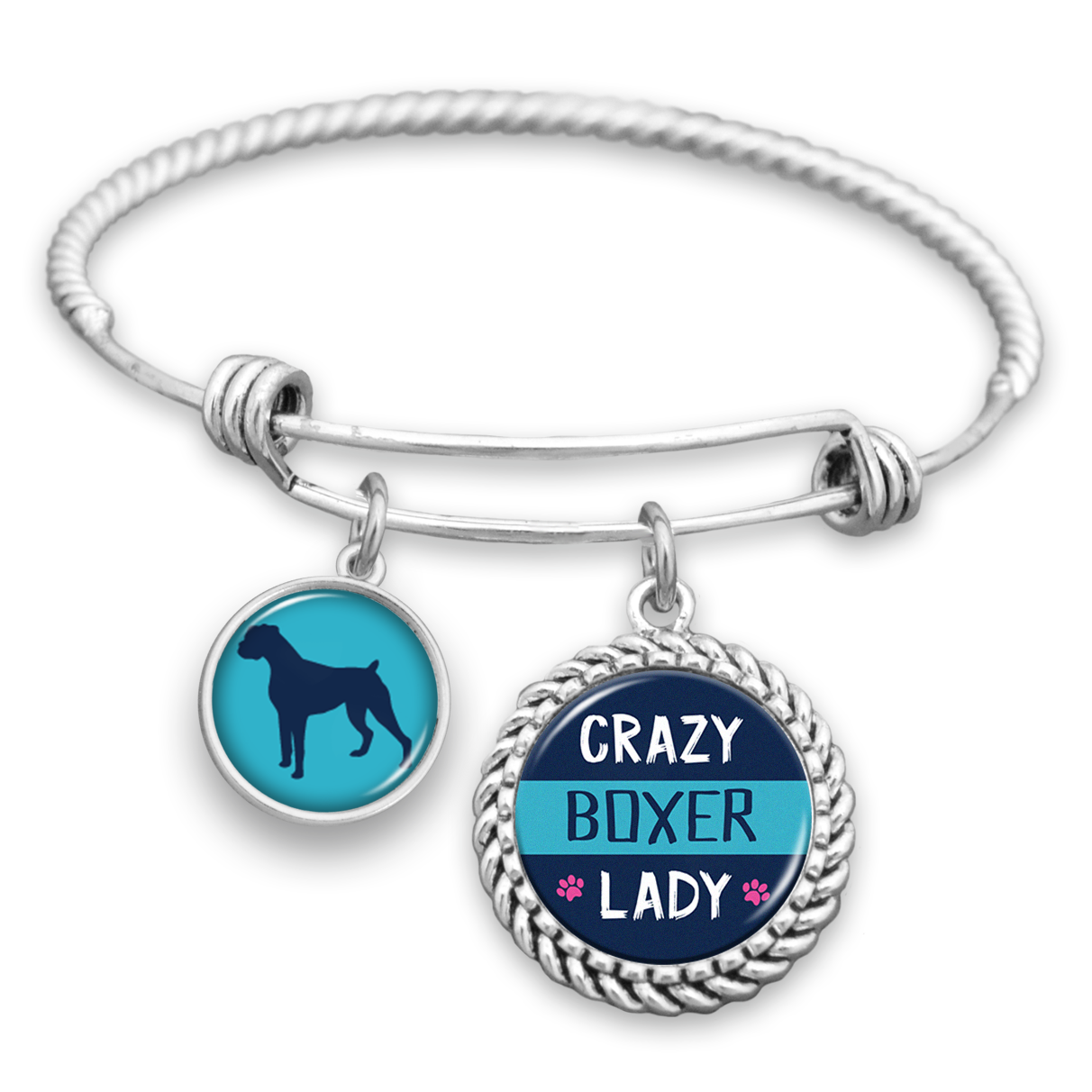 Crazy Boxer Lady Charm Bracelet