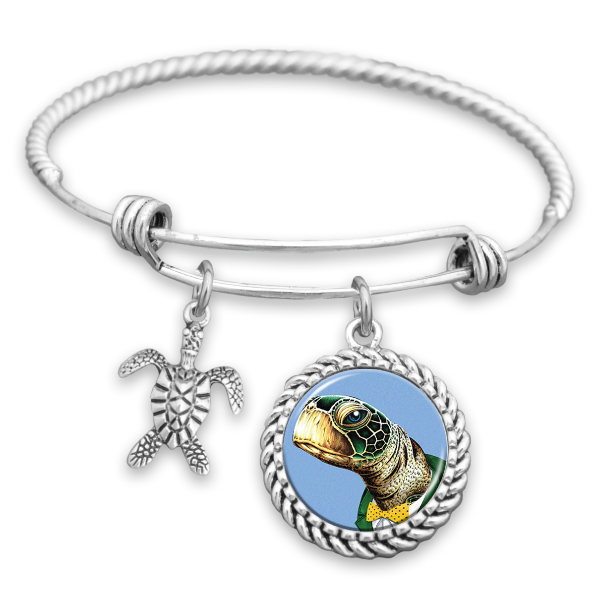 Dapper Turtle Charm Bracelet