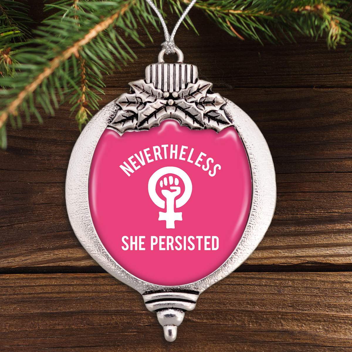 Nevertheless, She Persisted Bulb Ornament