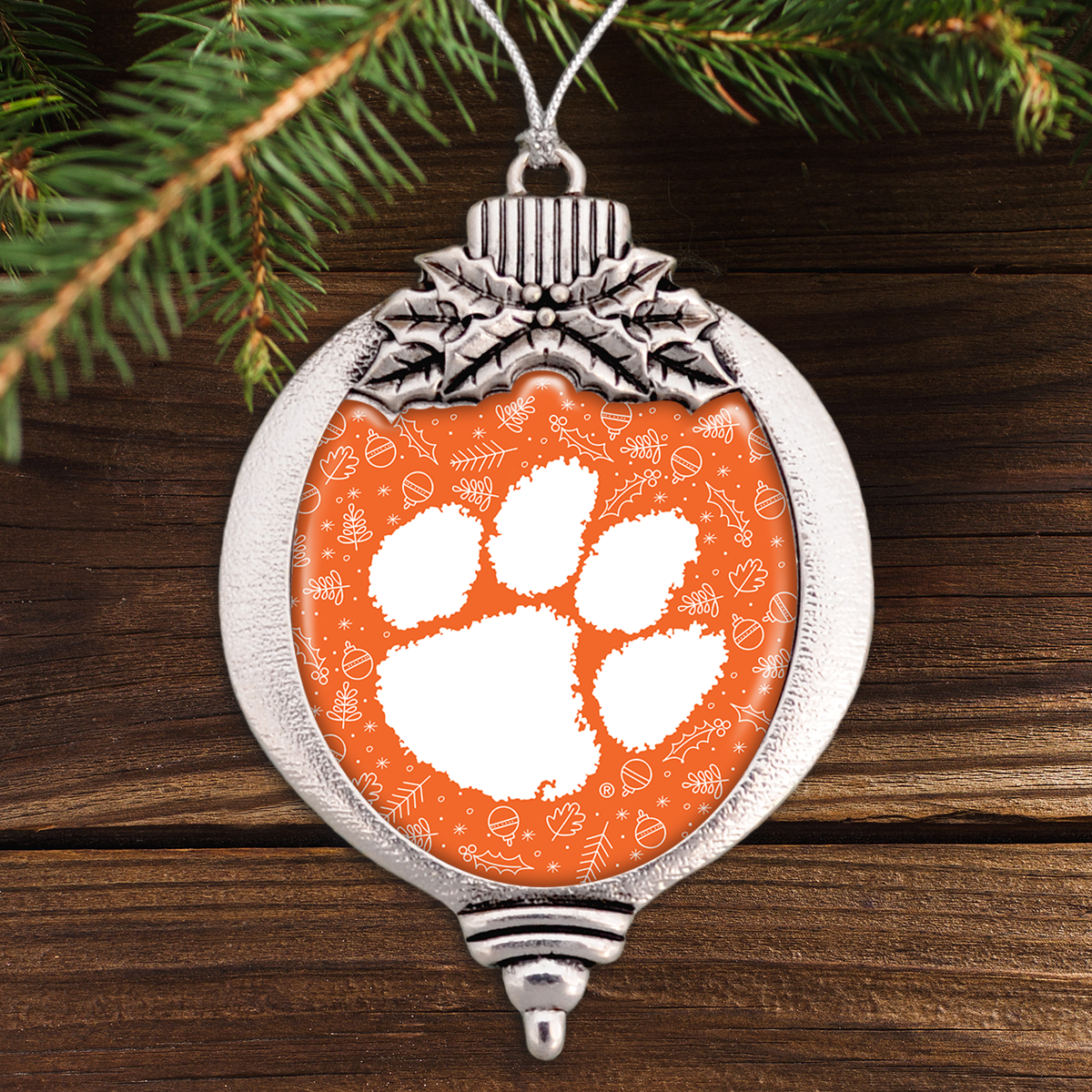 Clemson Tigers Holiday Bulb Ornament