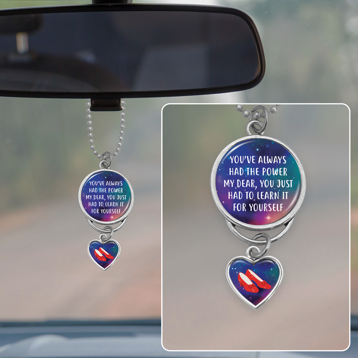 Learn It Yourself Rearview Mirror Charm