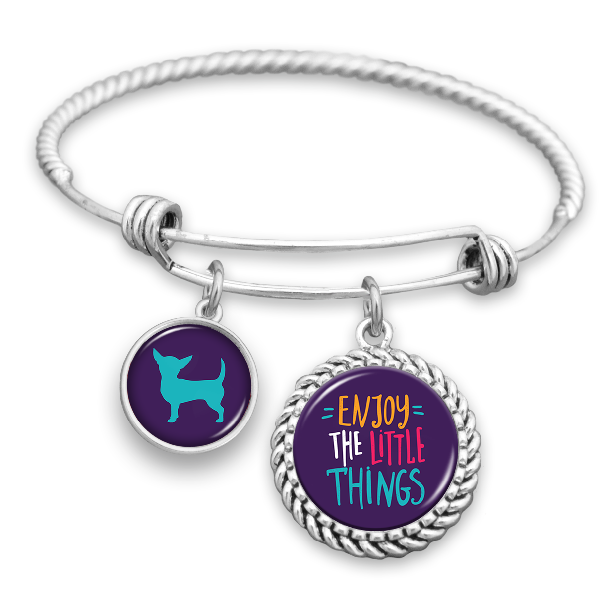 Enjoy The Little Things Chihuahua Charm Bracelet