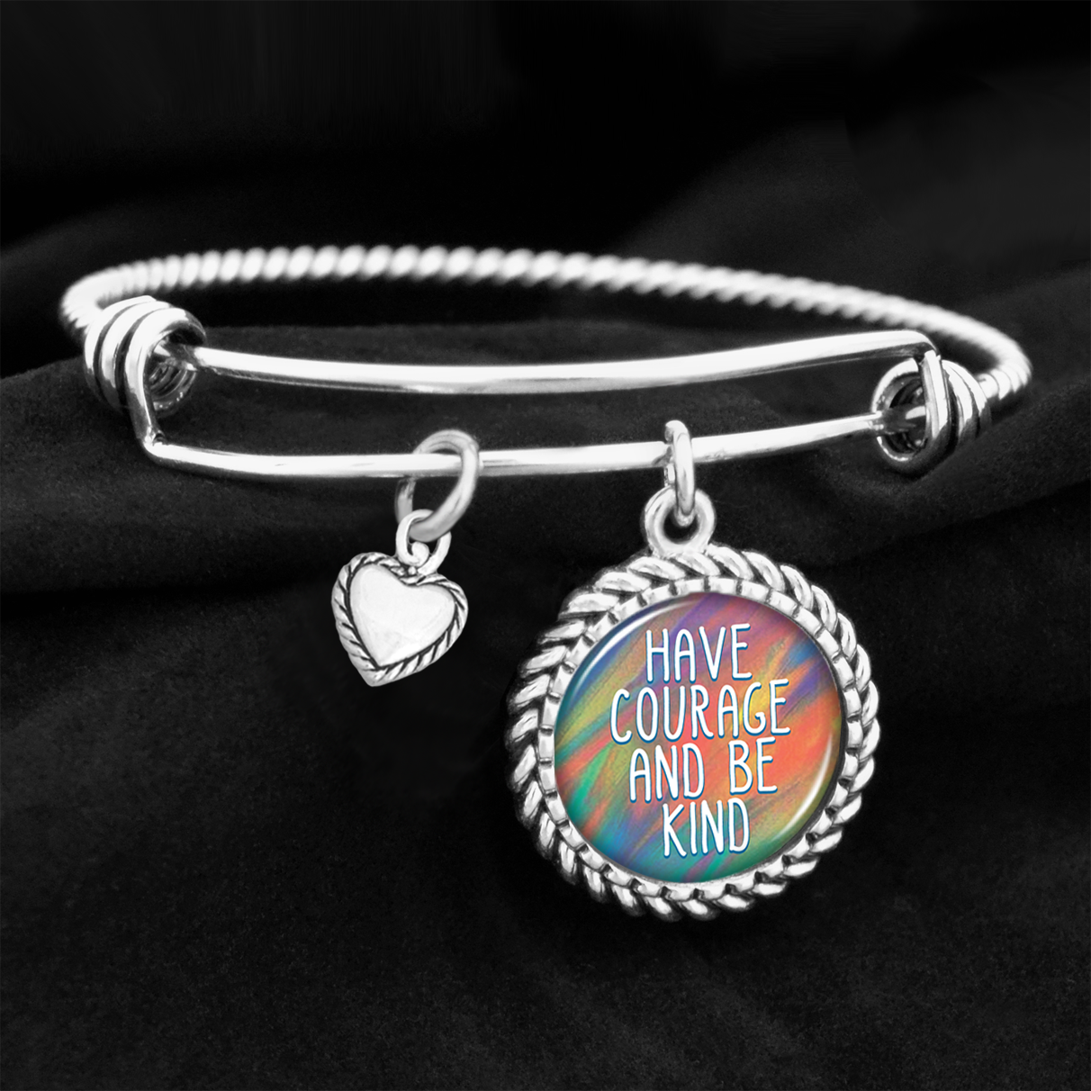 Have Courage And Be Kind Charm Bracelet