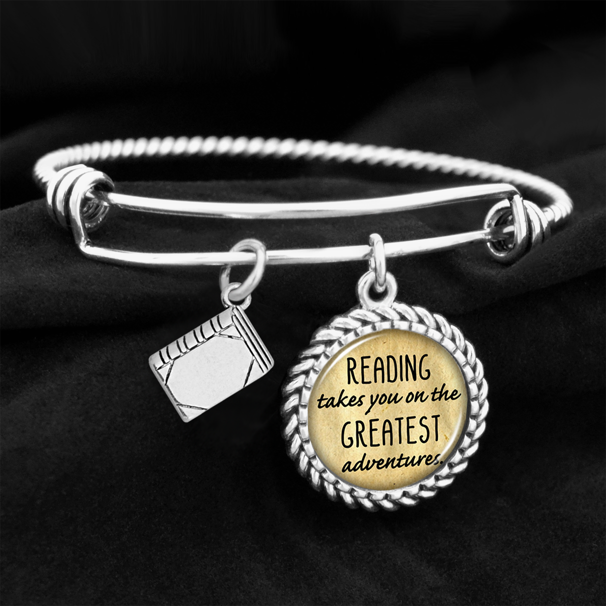Reading Takes You On The Greatest Adventures Charm Bracelet