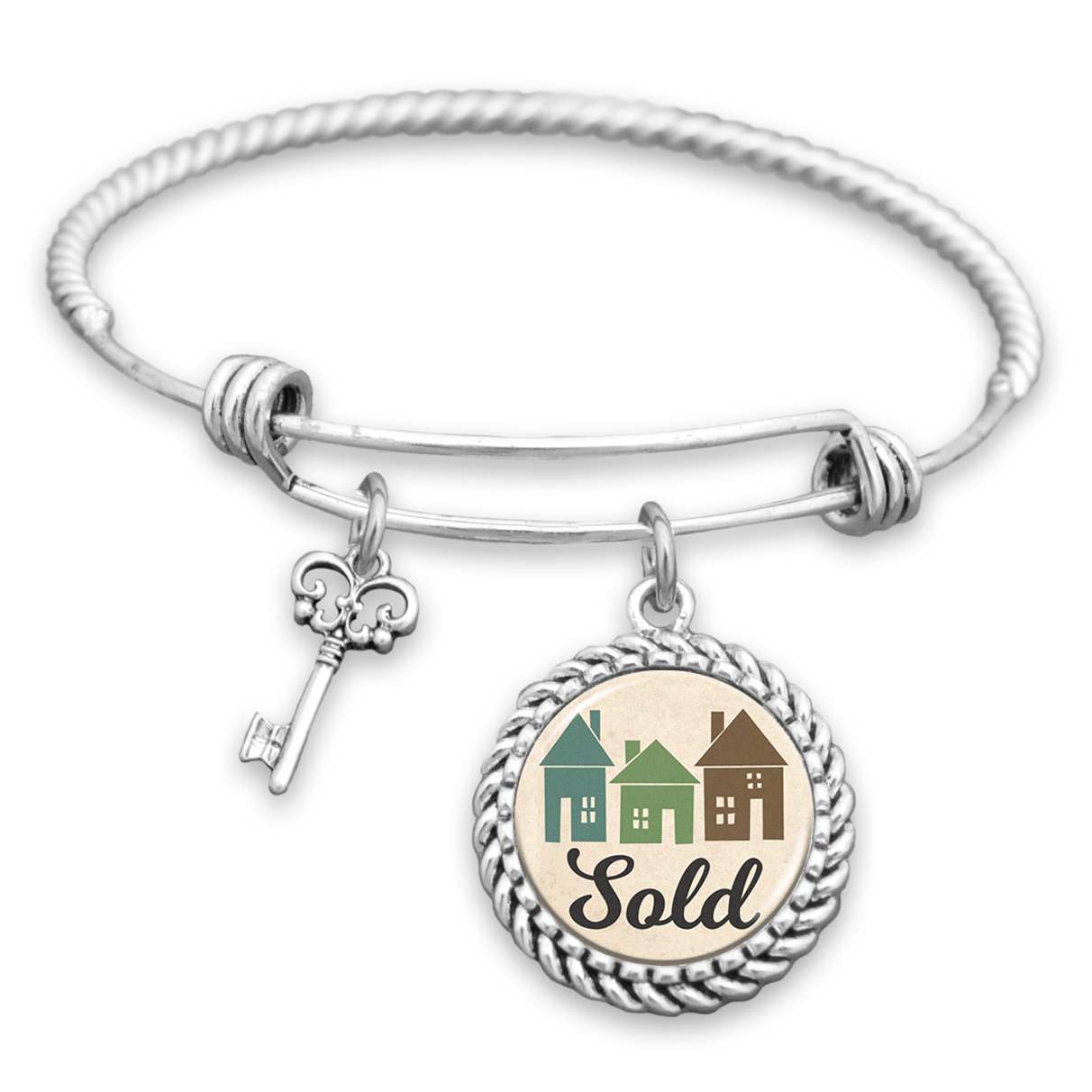 "Sold" Real Estate Charm Bracelet