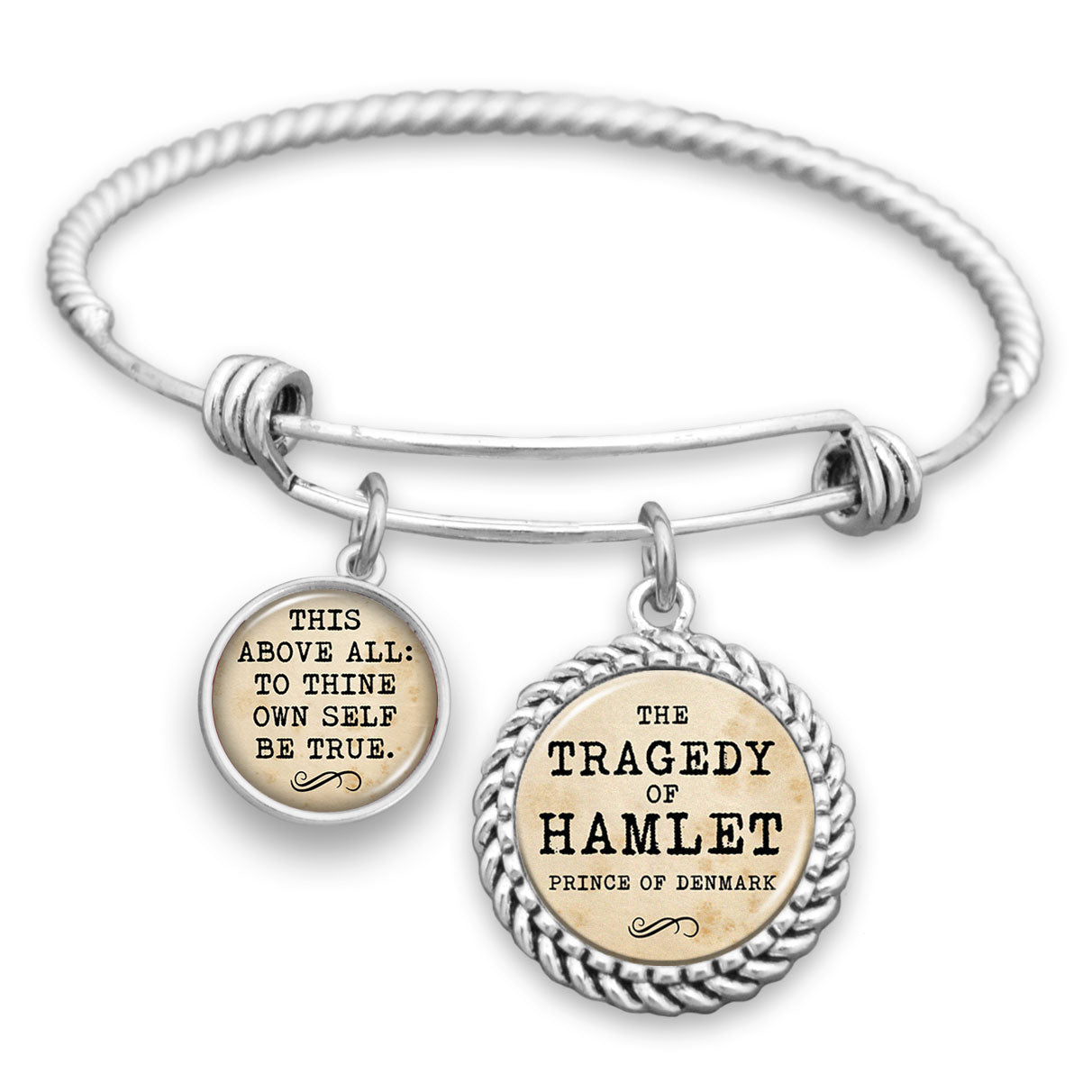 This Above All: To Thine Own Self Be True Charm Bracelet