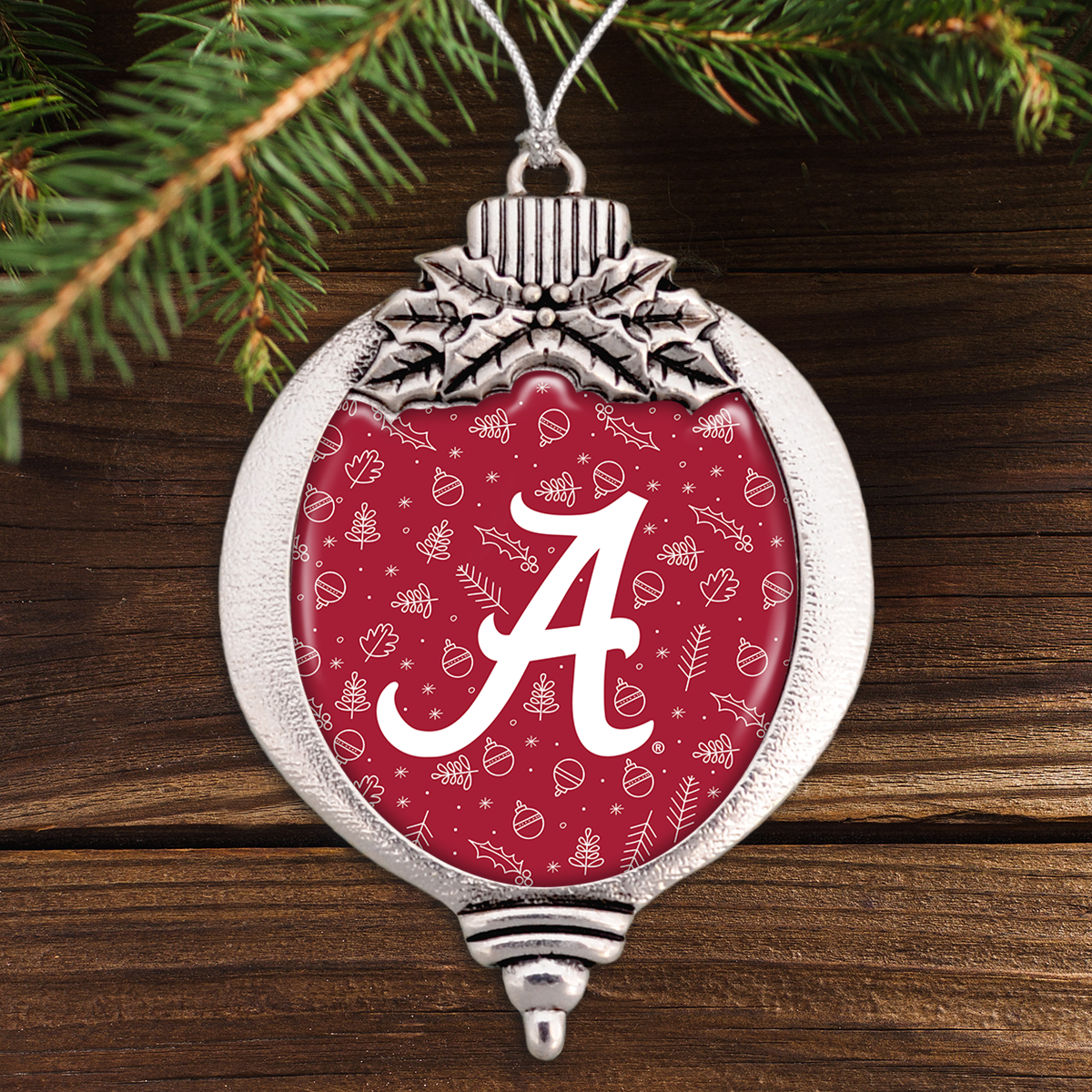 Alabama Crimson Tide Holiday Bulb Ornament