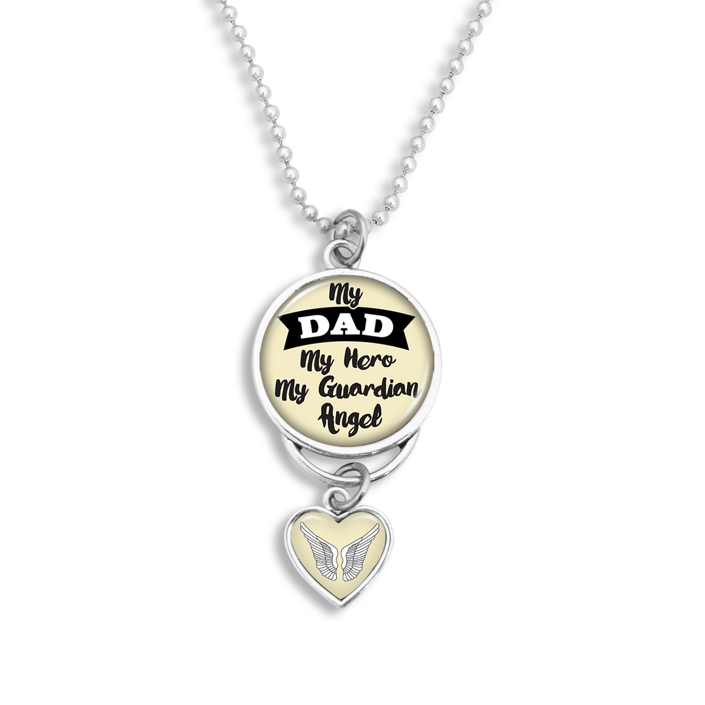 My Dad My Hero Rearview Mirror Charm