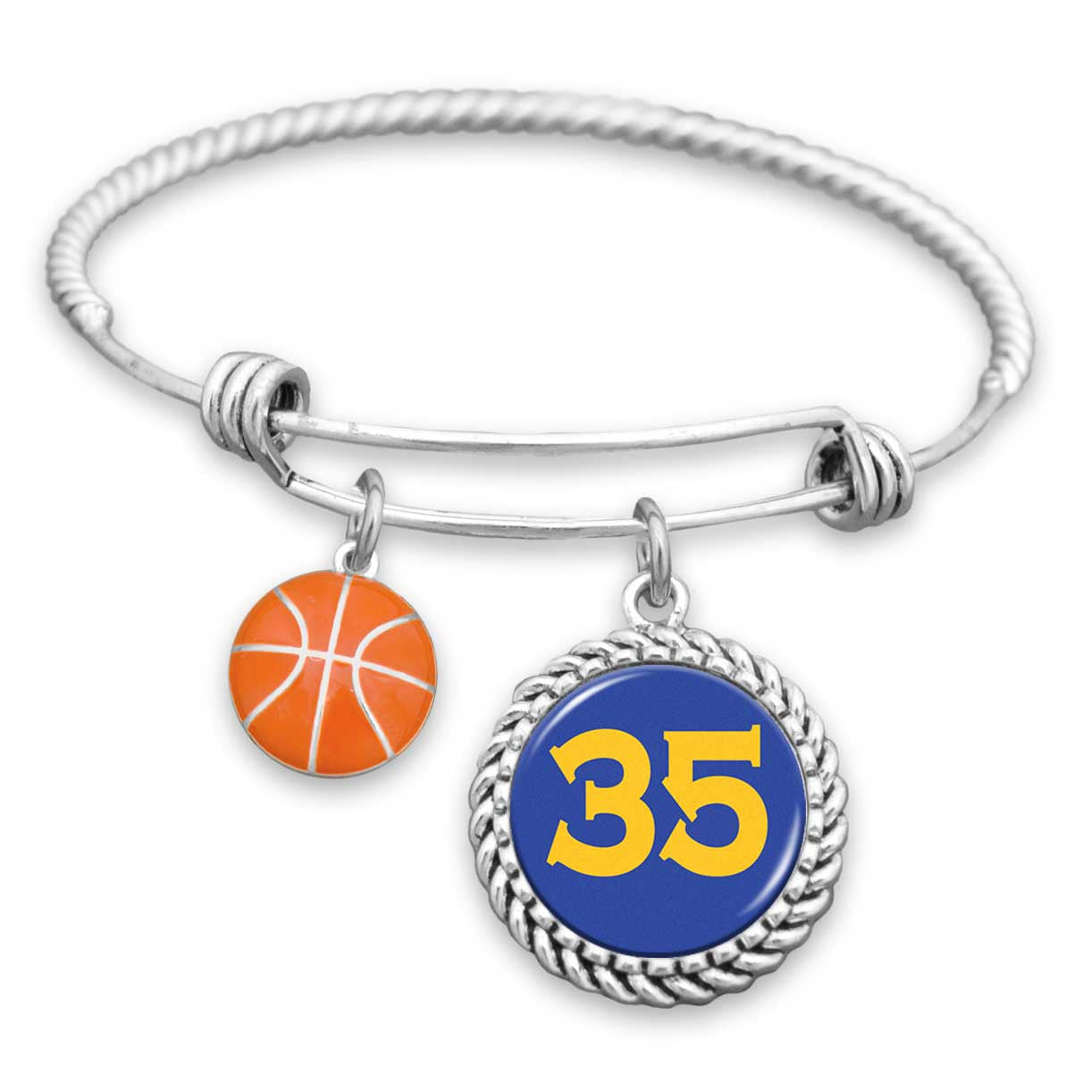Golden State Basketball #35 Charm Bracelet