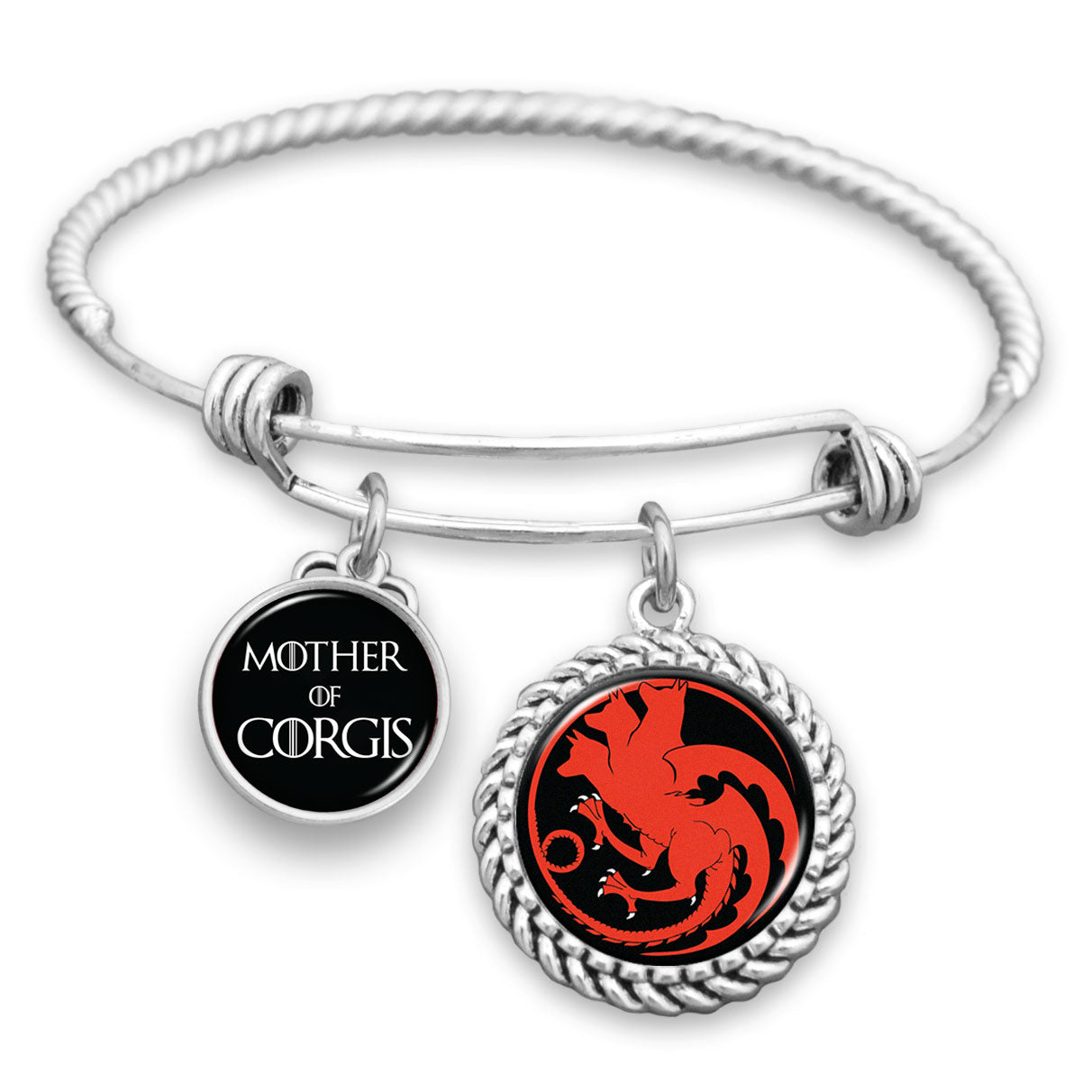Mother Of Corgis Sigil Charm Bracelet