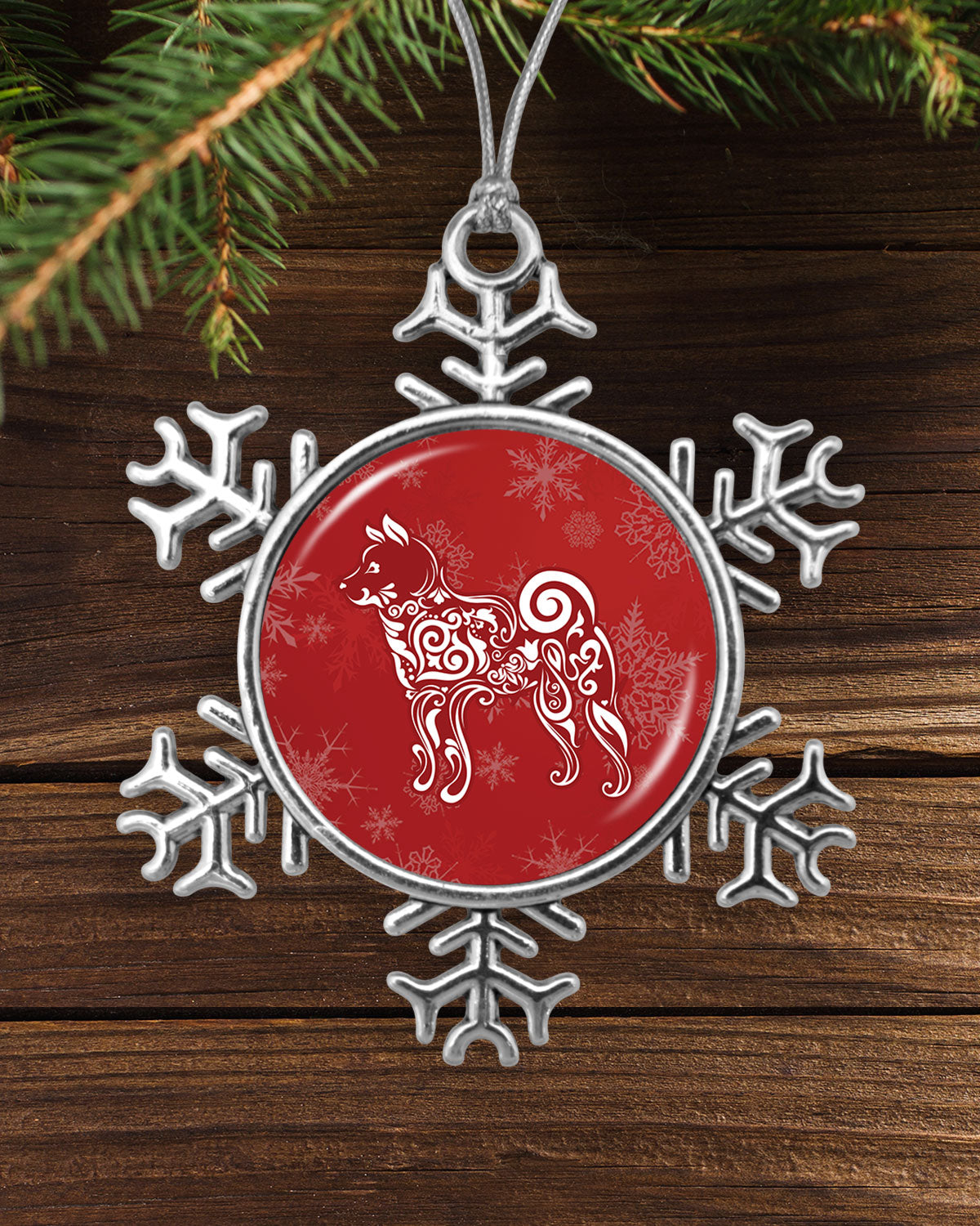 Fancy Shiba Inu Snowflake Ornament