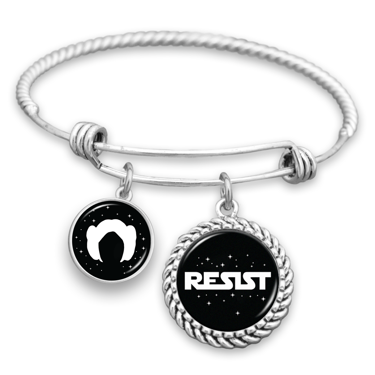Resist Like A Rebel Charm Bracelet