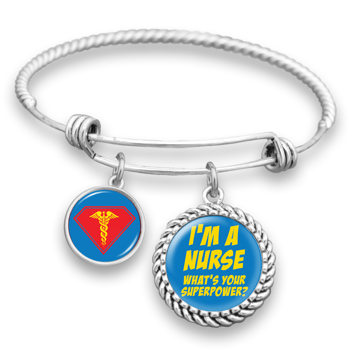 Nurse Superpower Charm Bracelet