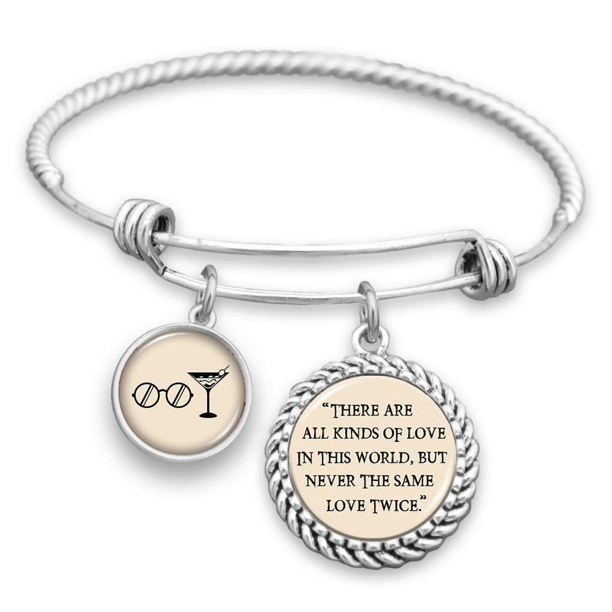There Are All Kinds Of Love In This World, But Never The Same Love Twice Charm Bracelet