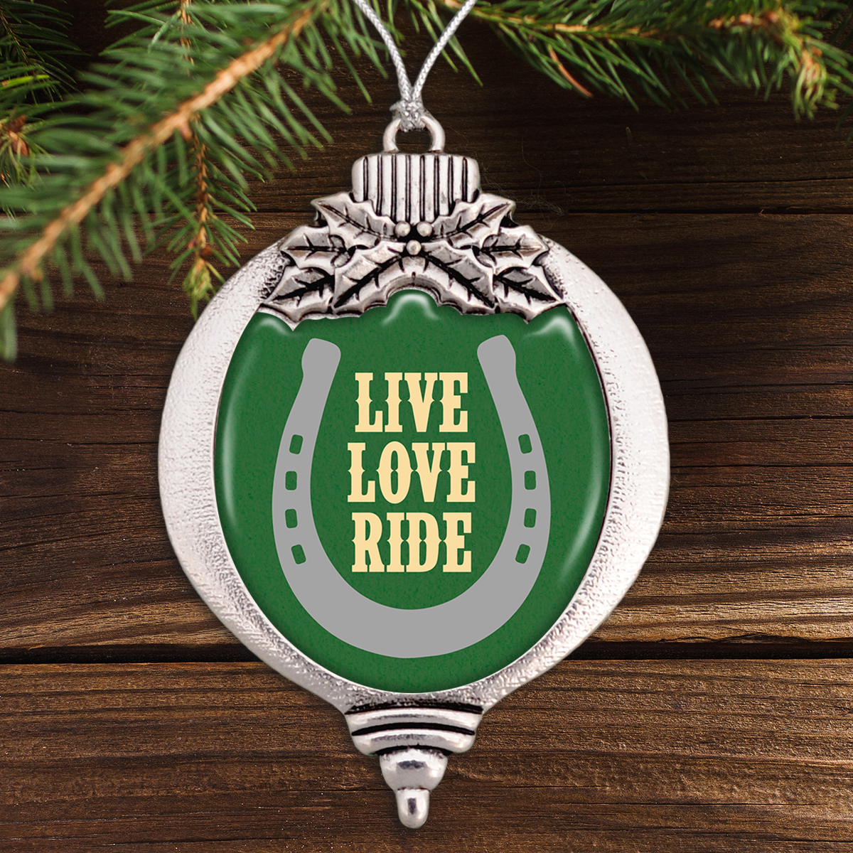 Live Love Ride Bulb Ornament