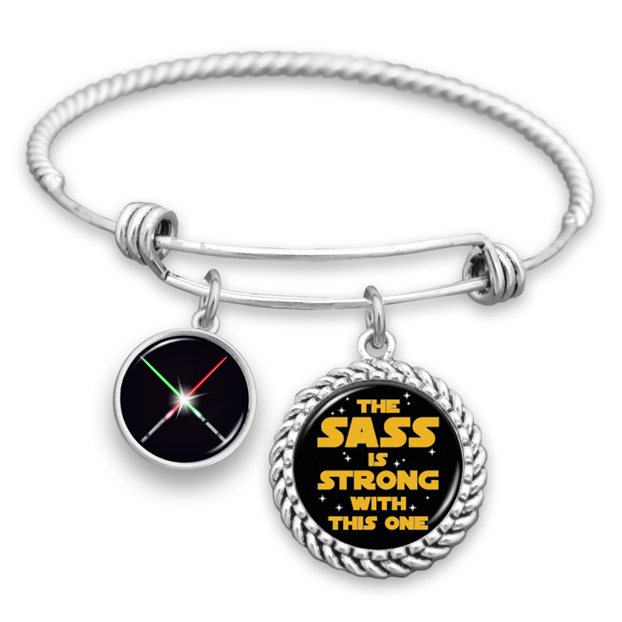 The Sass Is Strong With This One Charm Bracelet
