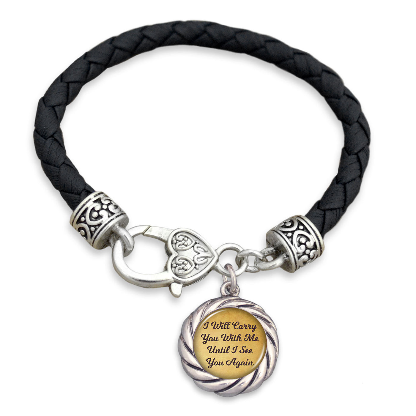 Carry You With Me Leather Toggle Bracelet