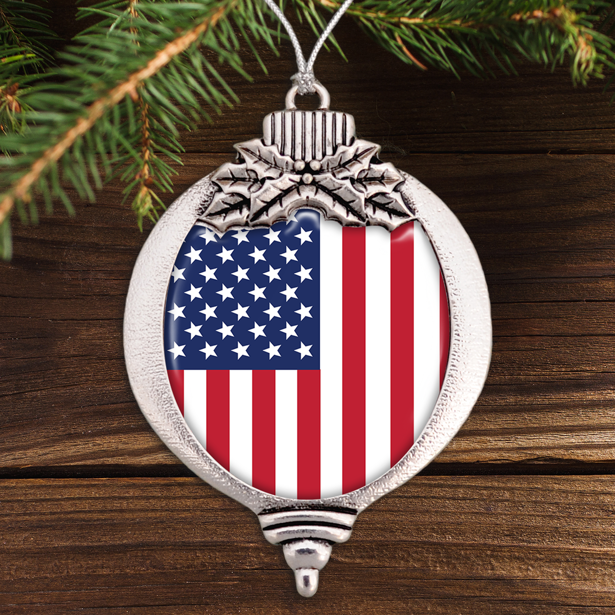 Flag Of America Bulb Ornament