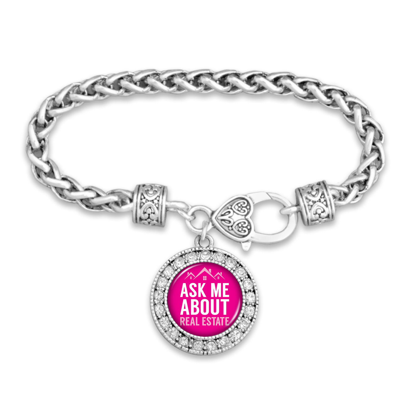 Ask Me About Real Estate Clasp Bracelet