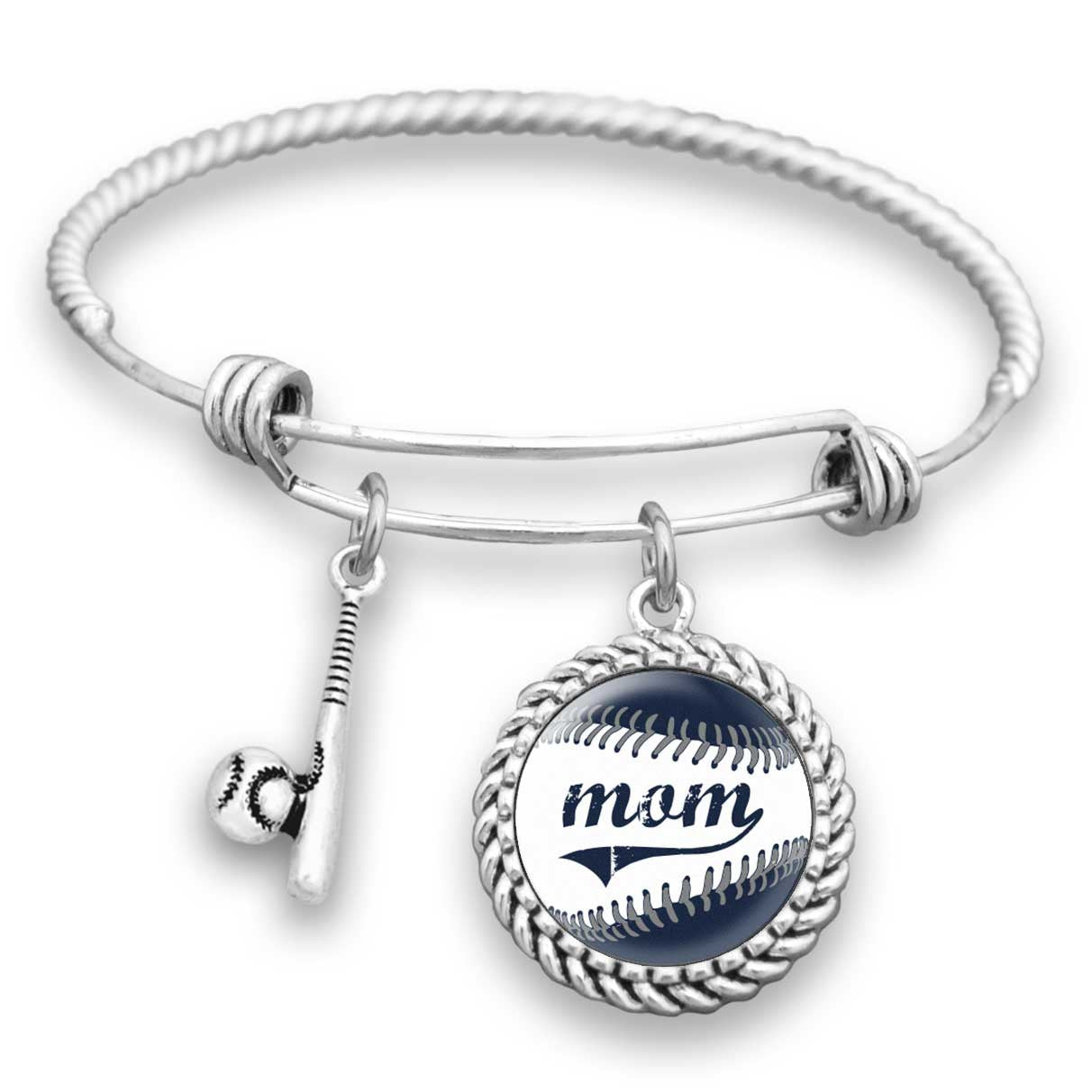 New York Baseball Mom Charm Bracelet