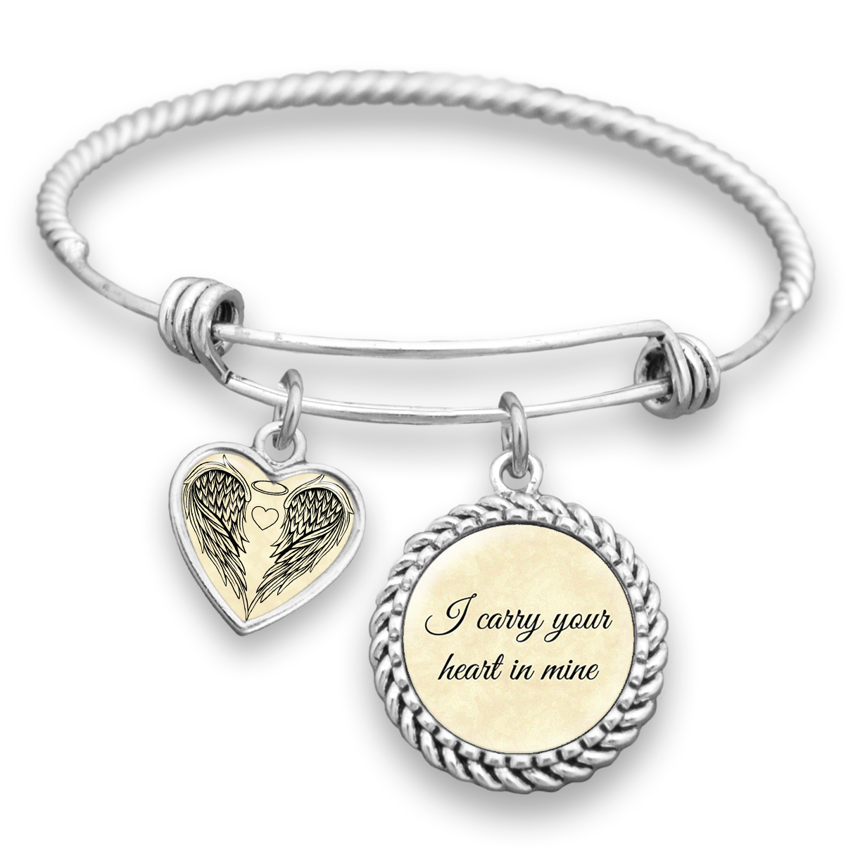 I Carry Your Heart In Mine Charm Bracelet