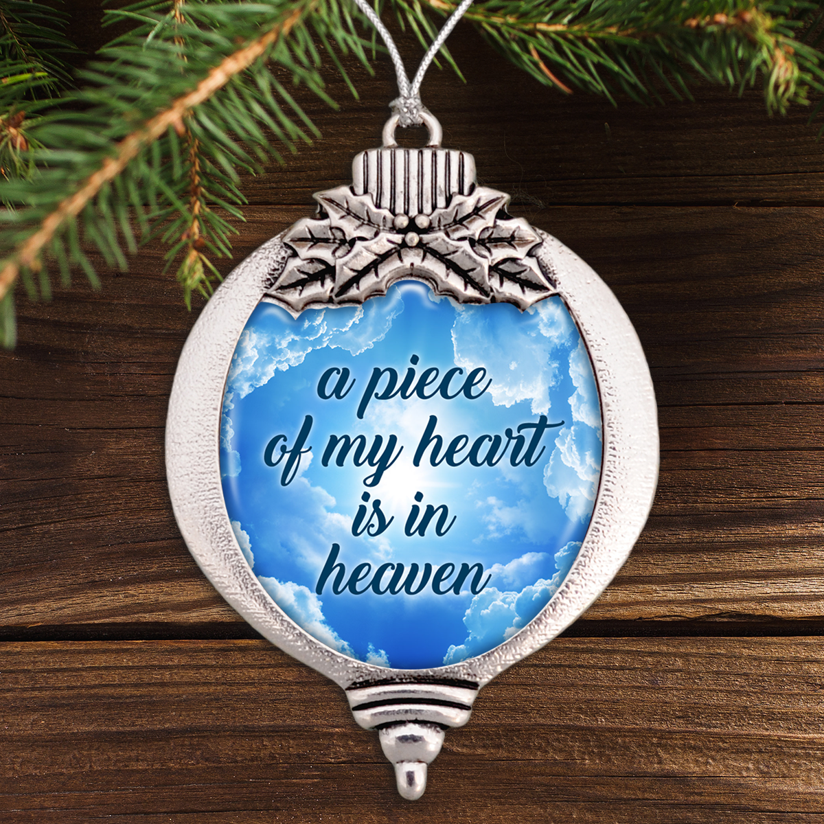 Piece Of My Heart Heaven Bulb Ornament