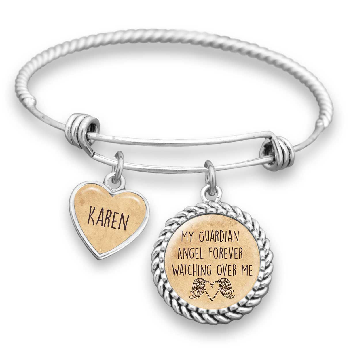 Forever Watching Over Me Personalized Name Bracelet