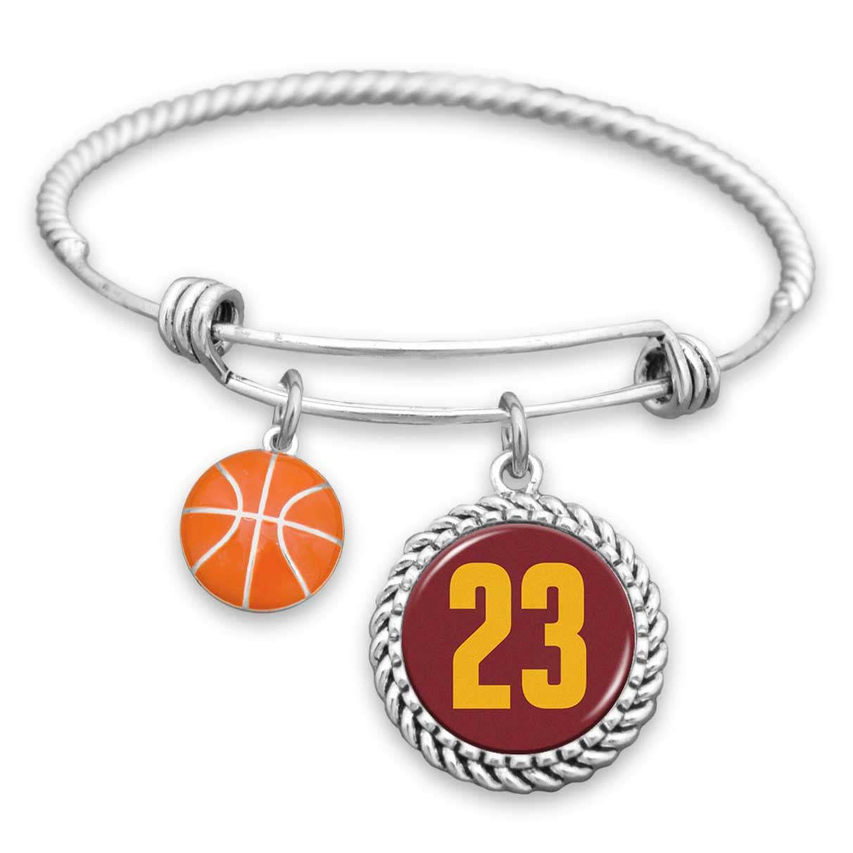 Cleveland Basketball #23 Charm Bracelet
