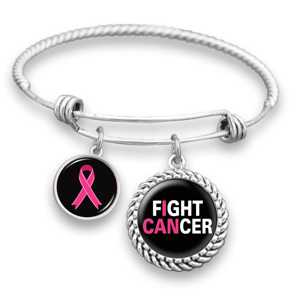 Fight Cancer Charm Bracelet