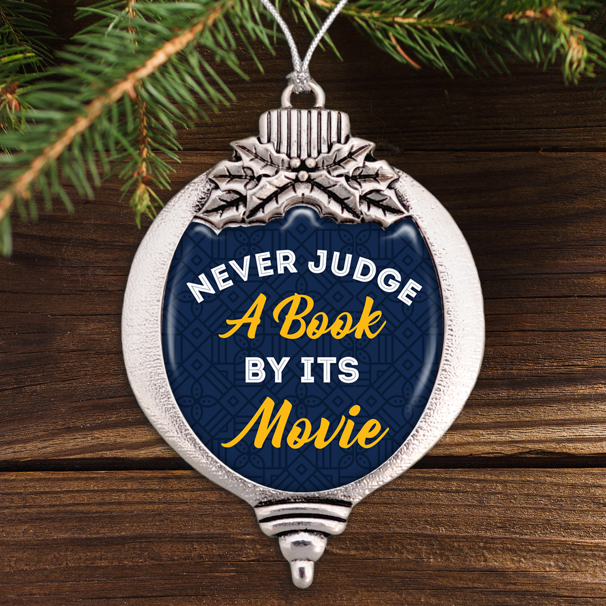 Never Judge A Book By Its Movie Bulb Ornament