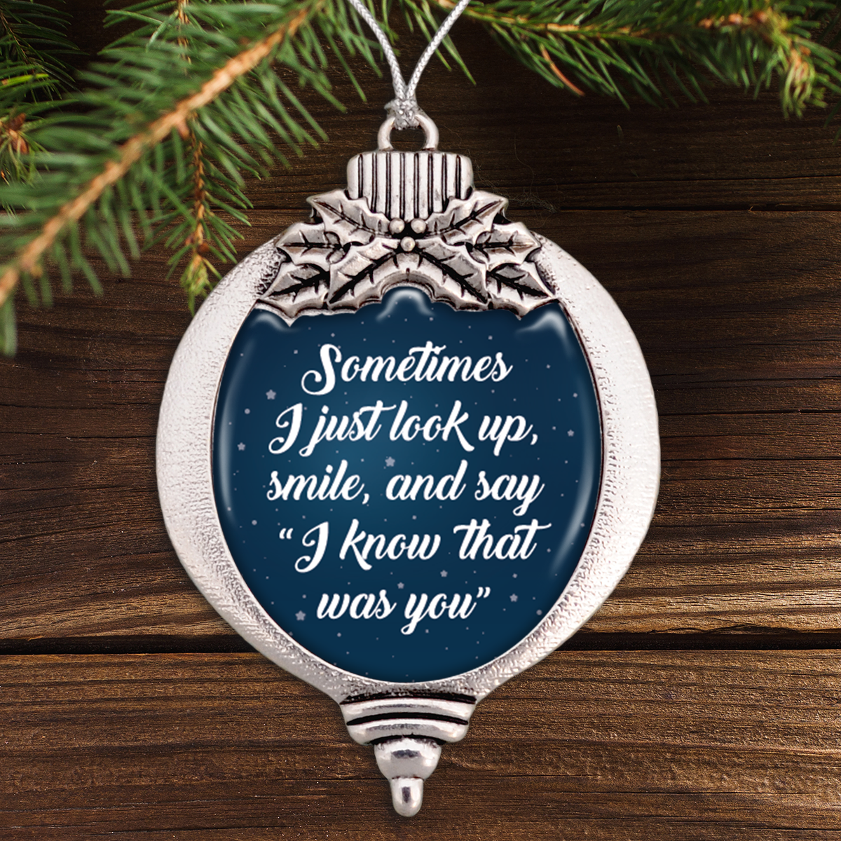 I Know That Was You Night Sky Bulb Ornament
