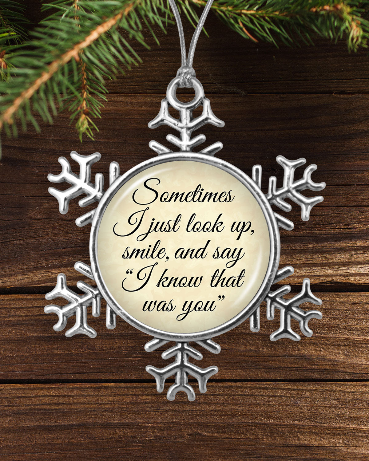 I Know That Was You Snowflake Ornament