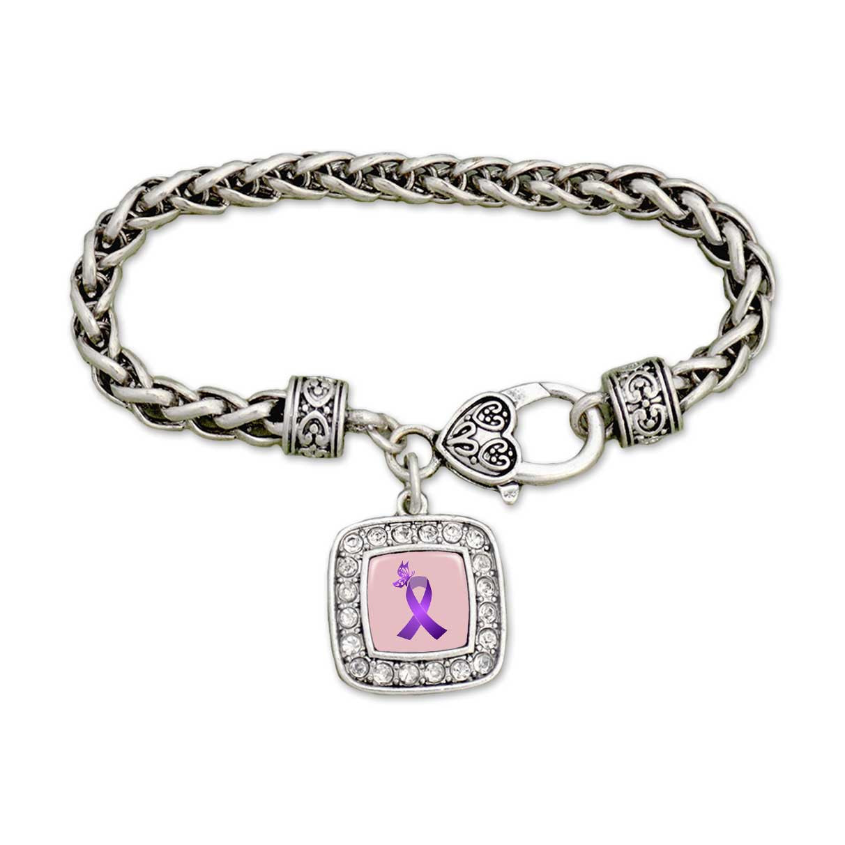 Lupus Awareness Clamp Bracelet