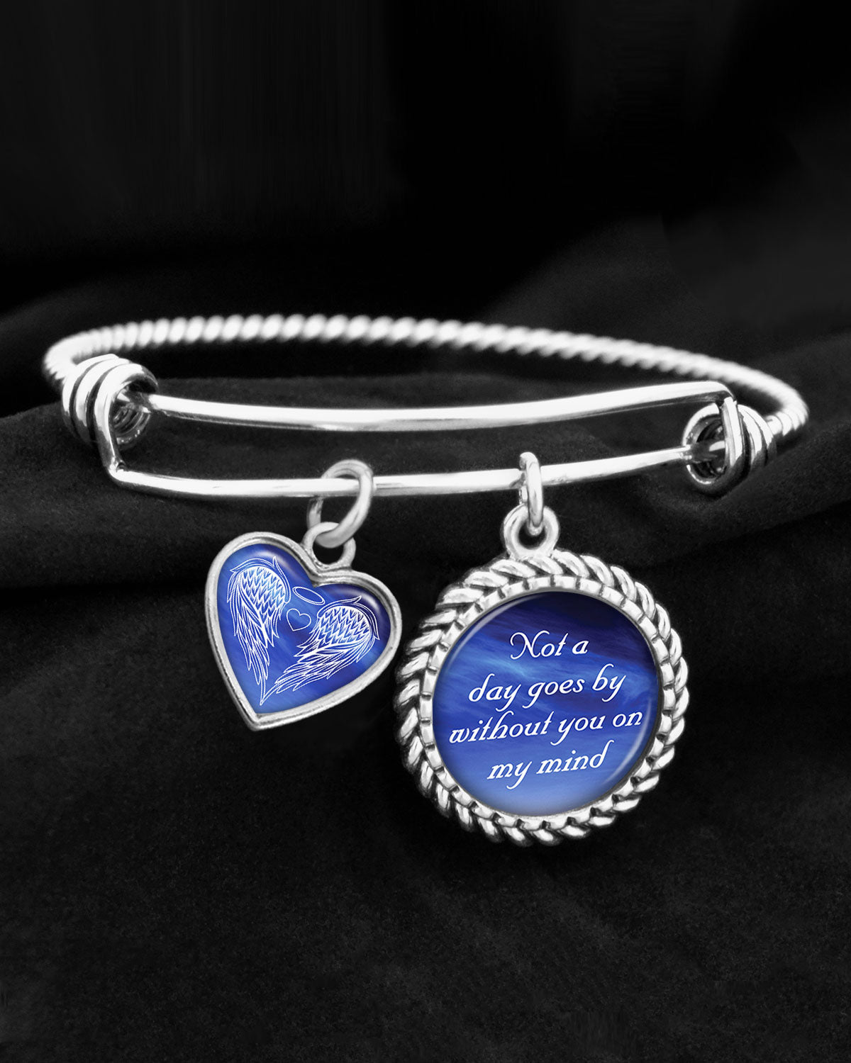 Not A Day Goes By Without You On My Mind Charm Bracelet