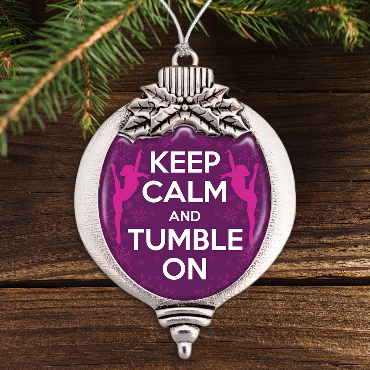 Keep Calm And Tumble On Bulb Ornament