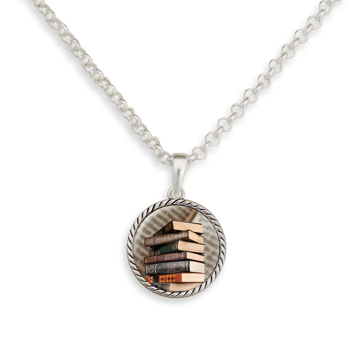 Old Books Necklace