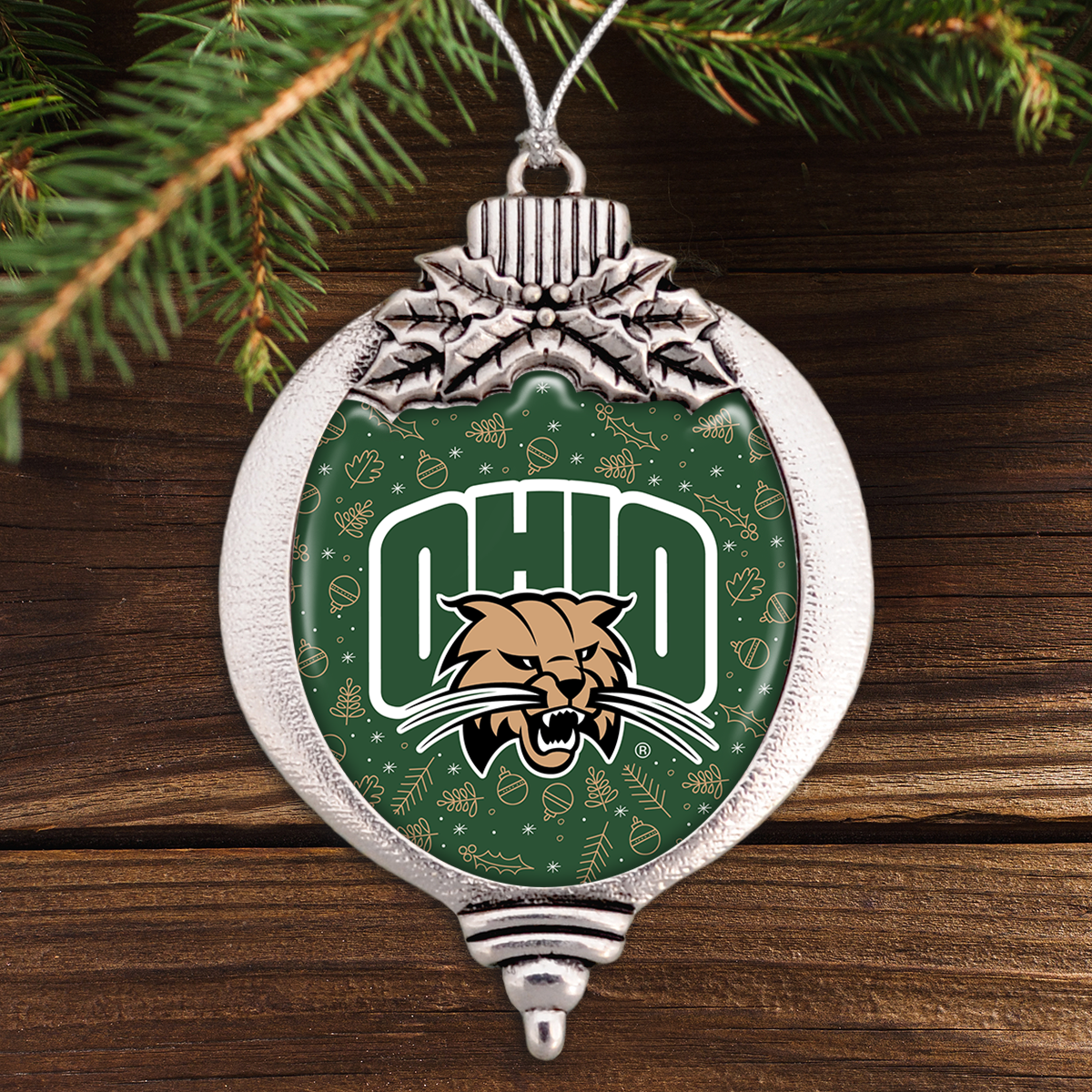 Ohio Bobcats Holiday Bulb Ornament