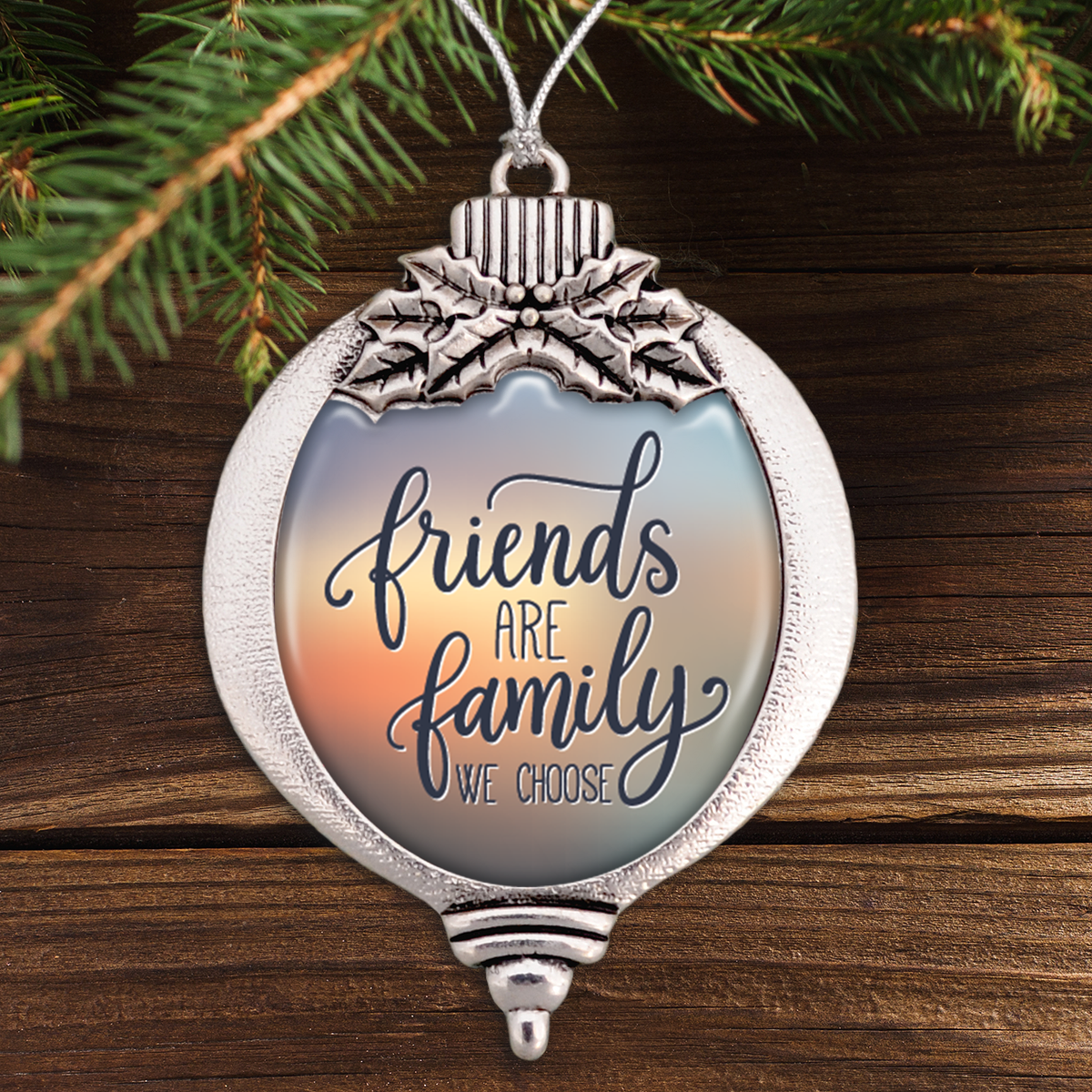 Friends Are Family We Choose Bulb Ornament