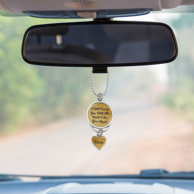 Customizable Carry You With Me Rearview Mirror Charm