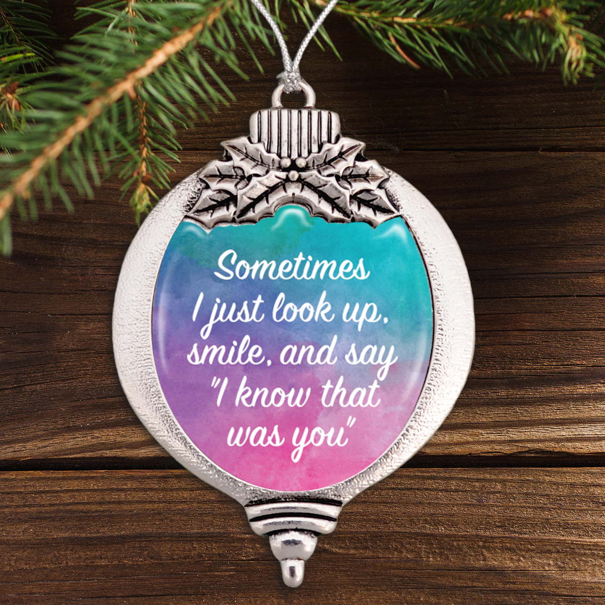I Know That Was You Watercolor Bulb Ornament